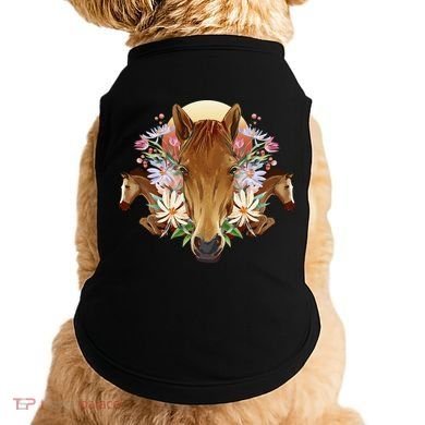 Floral Multi Horse Doggie Tank