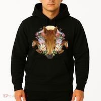 Floral Multi Horse Hoodie thumb 2
