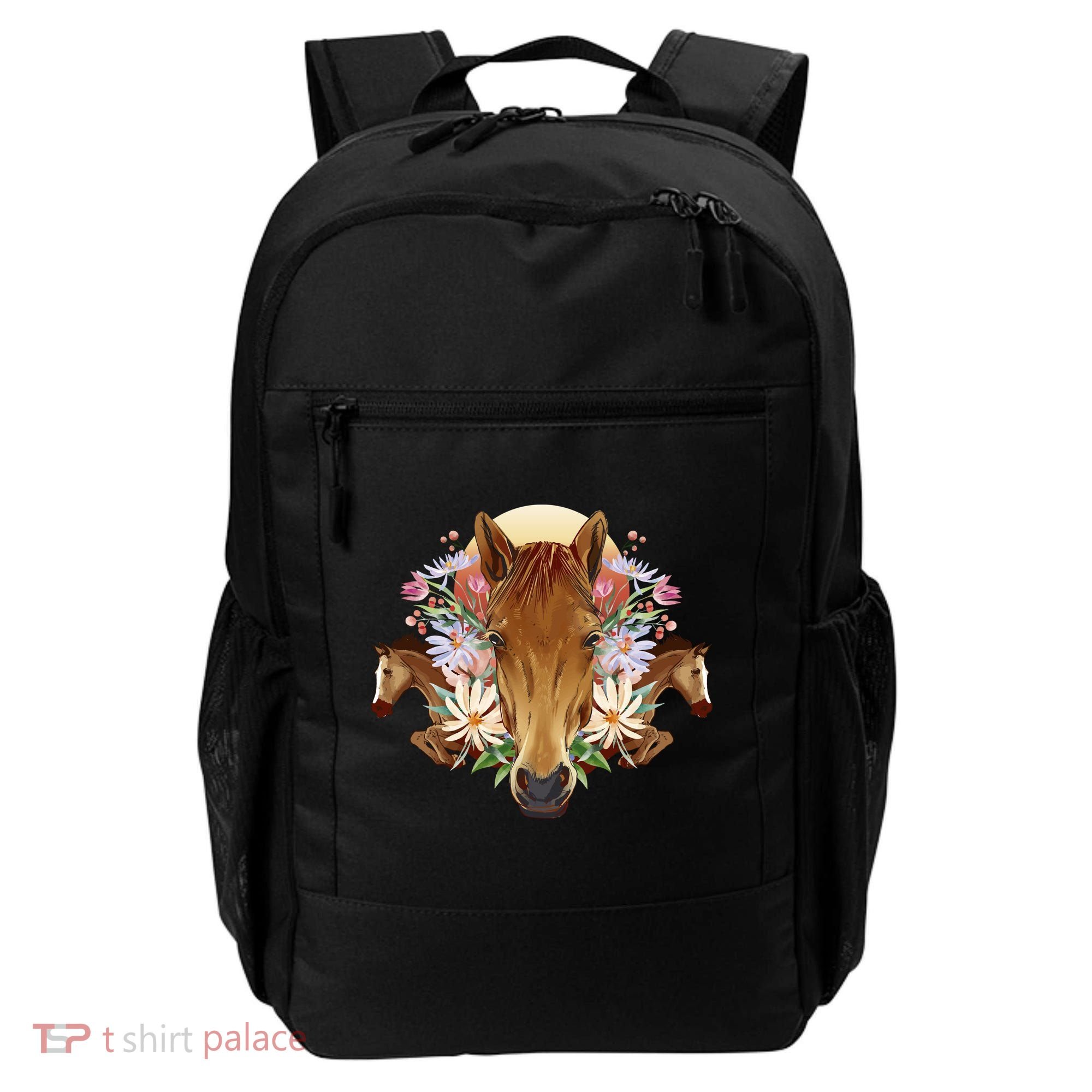 Floral Multi Horse Backpack