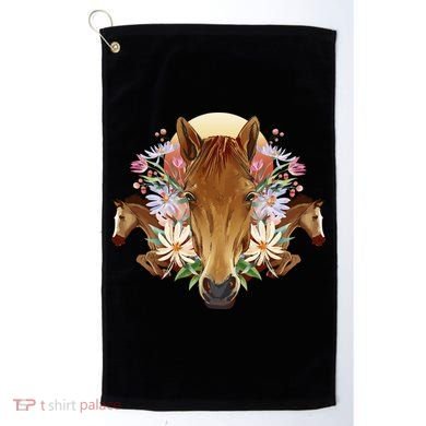 Floral Multi Horse Golf Towel
