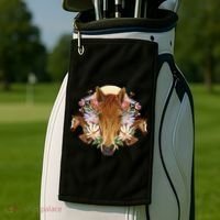 Floral Multi Horse Golf Towel thumb 2