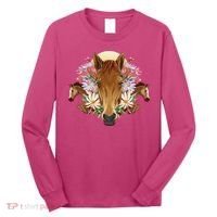 Floral Multi Horse Long Sleeve Shirt thumb 0