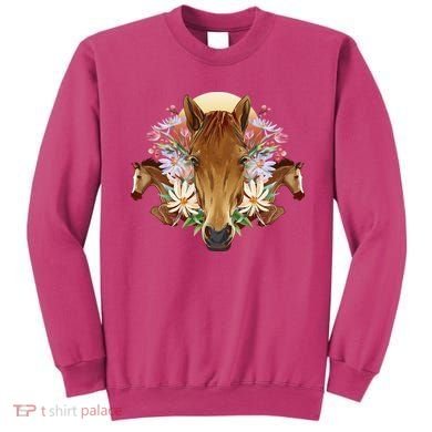Floral Multi Horse Sweatshirt