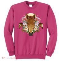 Floral Multi Horse Sweatshirt thumb 0