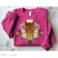 Floral Multi Horse Sweatshirt thumb 2