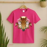 Floral Multi Horse T-Shirt thumb 2