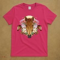 Floral Multi Horse T-Shirt thumb 5