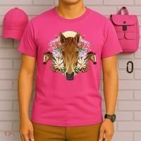 Floral Multi Horse T-Shirt thumb 6