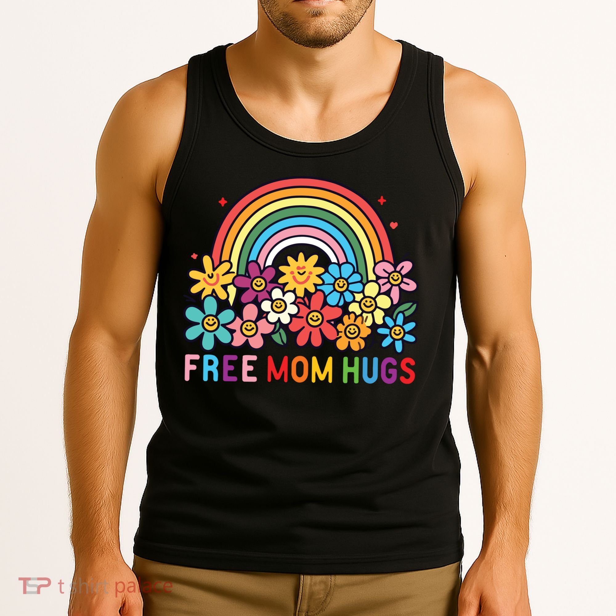 Free Mom Hugs Proud Mom Tank Top