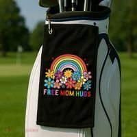 Free Mom Hugs Proud Mom Golf Towel thumb 2