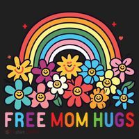 Free Mom Hugs Proud Mom Golf Towel thumb 3