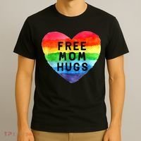 Free Mom Hugs , Free Mom Hugs Inclusive Pride LGBTQIA T-Shirt thumb 3