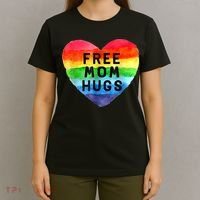 Free Mom Hugs , Free Mom Hugs Inclusive Pride LGBTQIA T-Shirt thumb 4