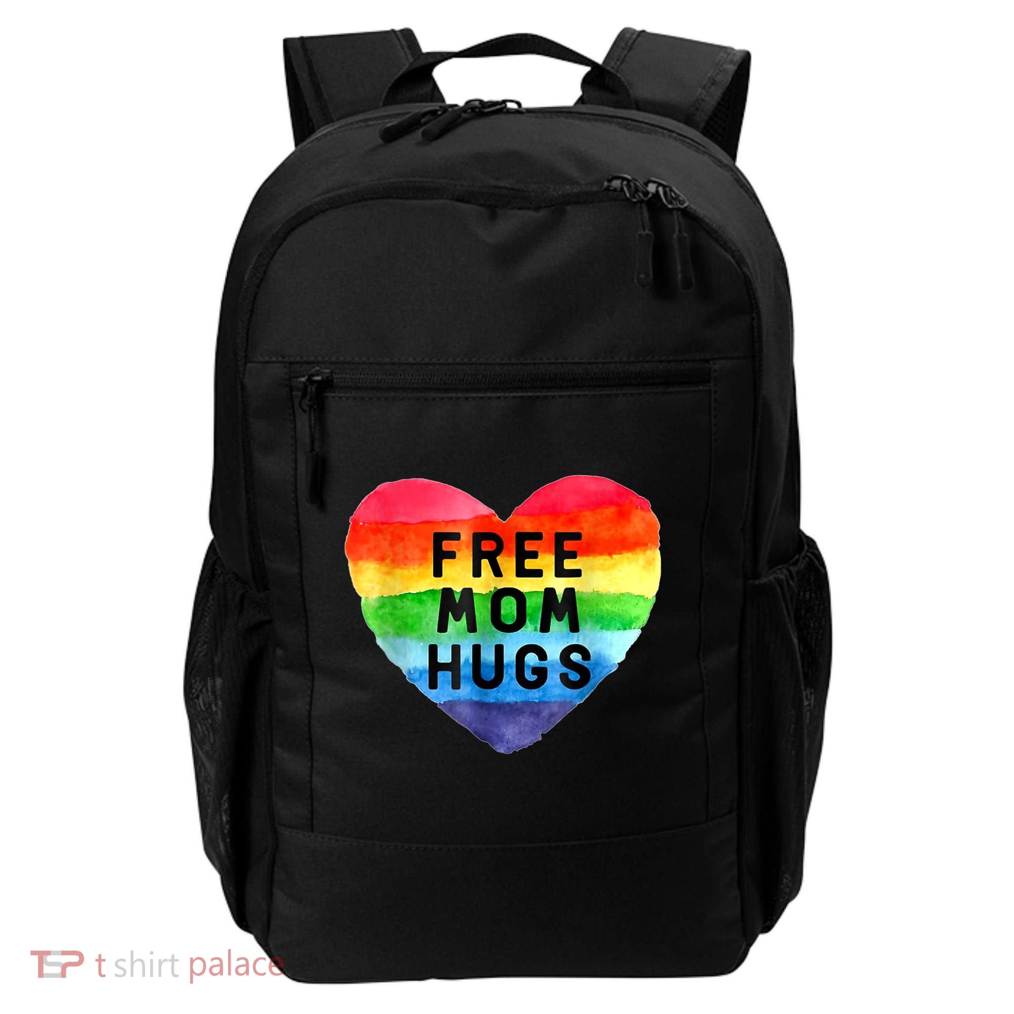 Free Mom Hugs , Free Mom Hugs Inclusive Pride LGBTQIA Backpack