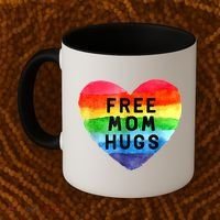 Free Mom Hugs , Free Mom Hugs Inclusive Pride LGBTQIA Coffee Mug thumb 2