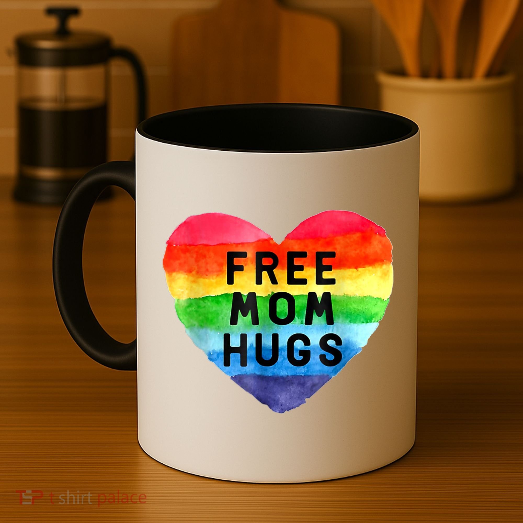 Free Mom Hugs , Free Mom Hugs Inclusive Pride LGBTQIA Coffee Mug