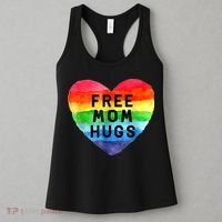 Free Mom Hugs , Free Mom Hugs Inclusive Pride LGBTQIA Women's Tank Top thumb 3