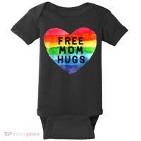 Free Mom Hugs , Free Mom Hugs Inclusive Pride LGBTQIA Baby Bodysuit thumb 0