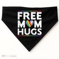 Free Mom Hugs Lgbt Pride Parades Rainbow USA-Made Doggie Bandana thumb 0