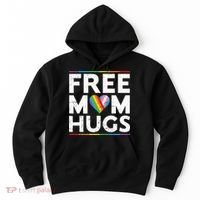 Free Mom Hugs Lgbt Pride Parades Rainbow Hoodie thumb 0