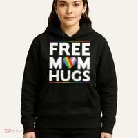 Free Mom Hugs Lgbt Pride Parades Rainbow Hoodie thumb 5