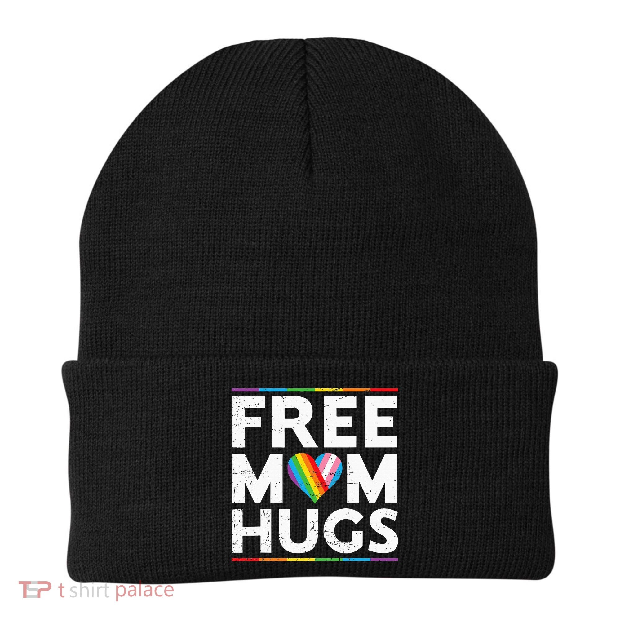 Free Mom Hugs Lgbt Pride Parades Rainbow Beanie