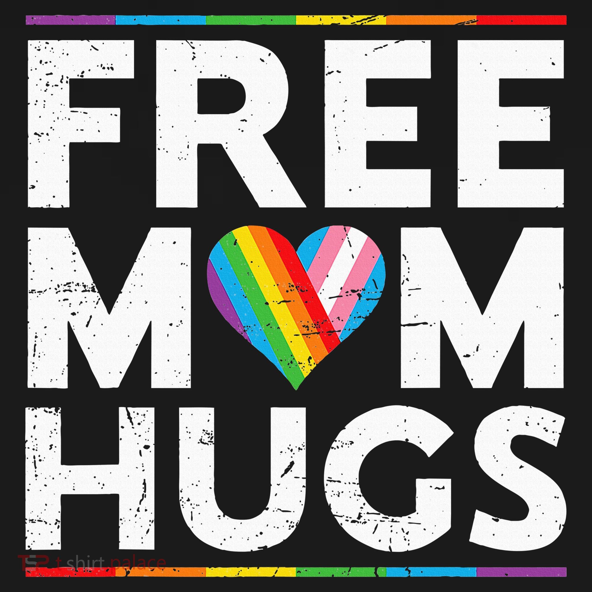 Free Mom Hugs Lgbt Pride Parades Rainbow Women's Hoodie