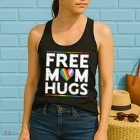 Free Mom Hugs Lgbt Pride Parades Rainbow Women's Tank Top thumb 2