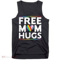 Free Mom Hugs Lgbt Pride Parades Rainbow Tank Top thumb 0