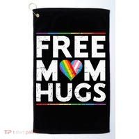 Free Mom Hugs Lgbt Pride Parades Rainbow Golf Towel thumb 0