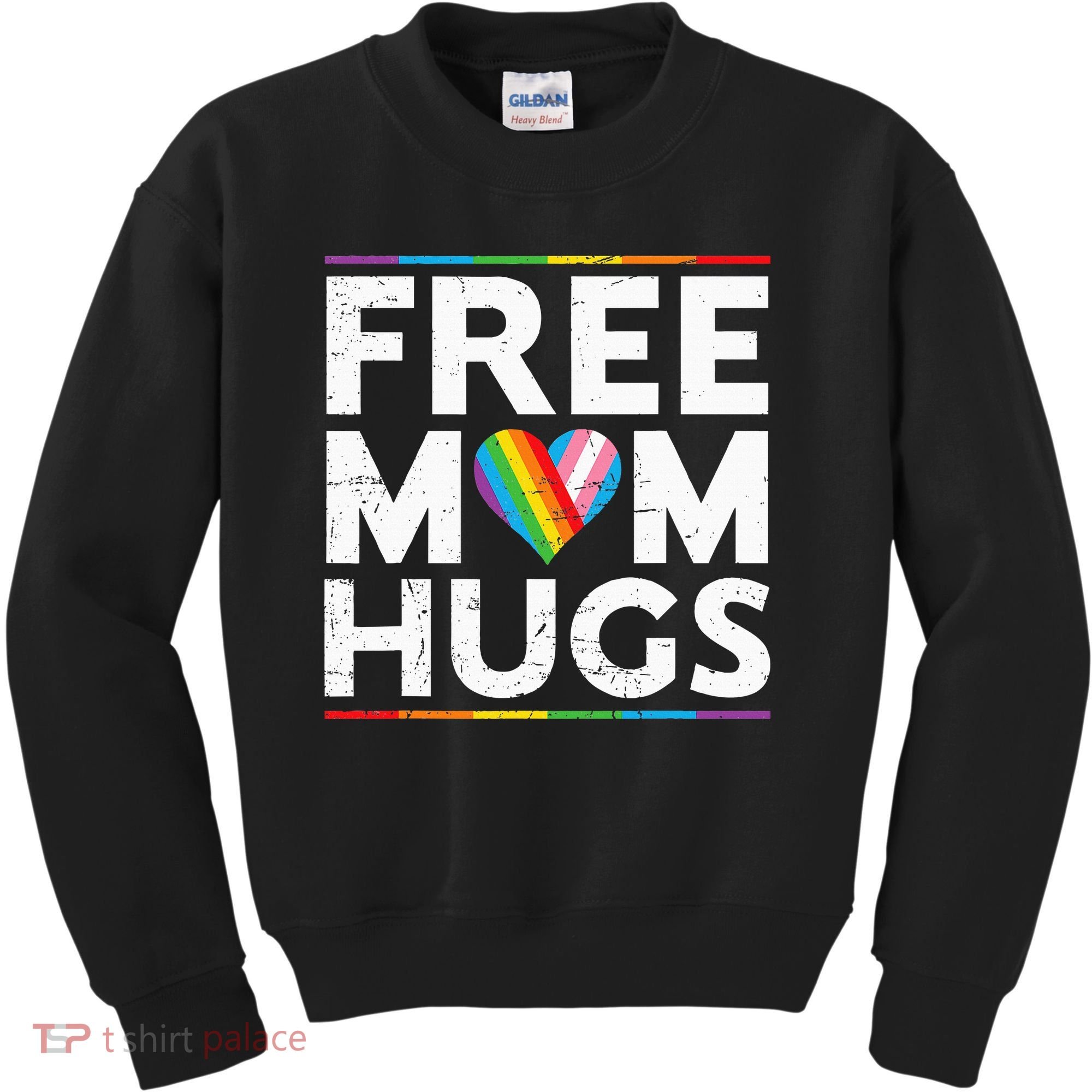 Free Mom Hugs Lgbt Pride Parades Rainbow Kids Sweatshirt