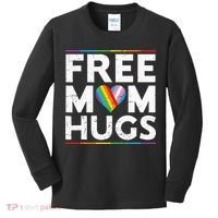 Free Mom Hugs Lgbt Pride Parades Rainbow Kids Long Sleeve Shirt thumb 0