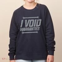Funny MECHANICS I Void Warranties Wrench Garage Hoodie Women's Sweatshirt thumb 0