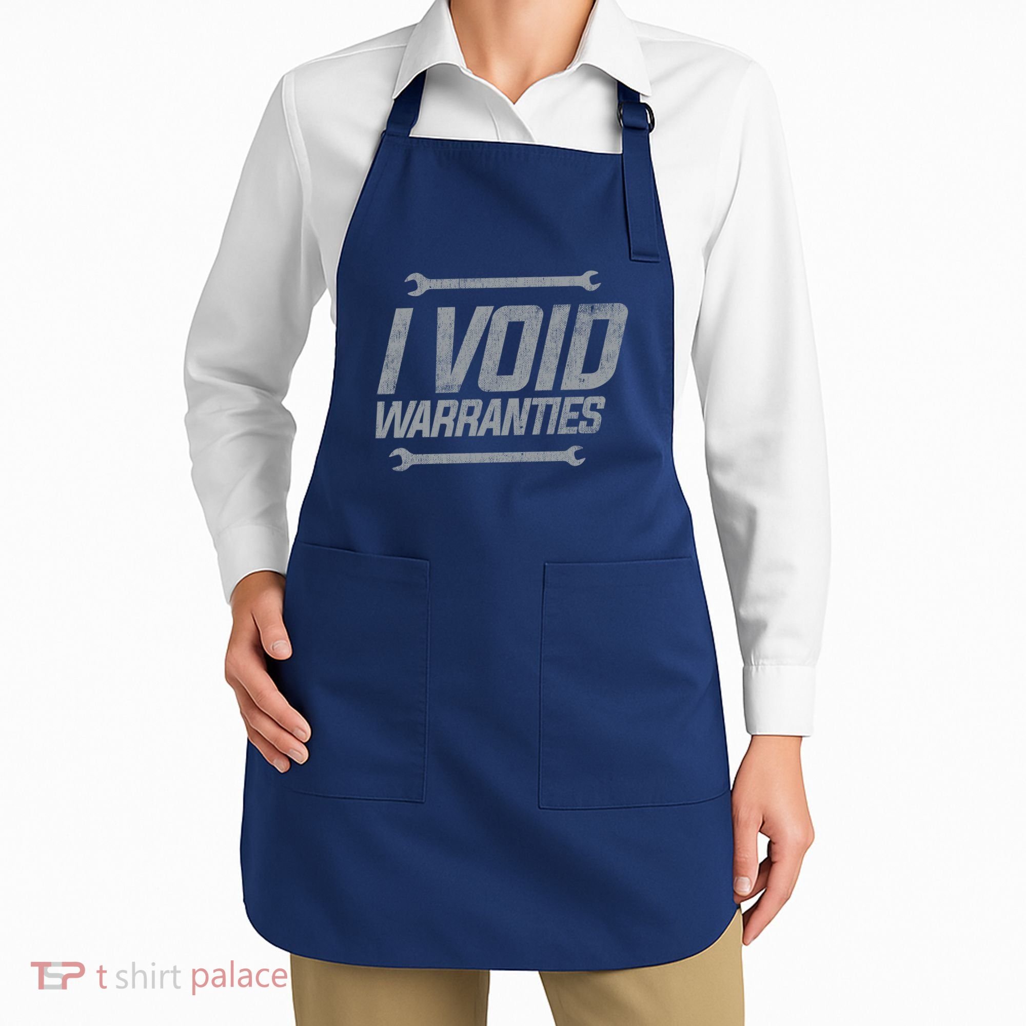 Funny MECHANICS I Void Warranties Wrench Garage Hoodie Apron