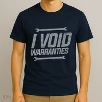Funny MECHANICS I Void Warranties Wrench Garage Hoodie T-Shirt thumb 3
