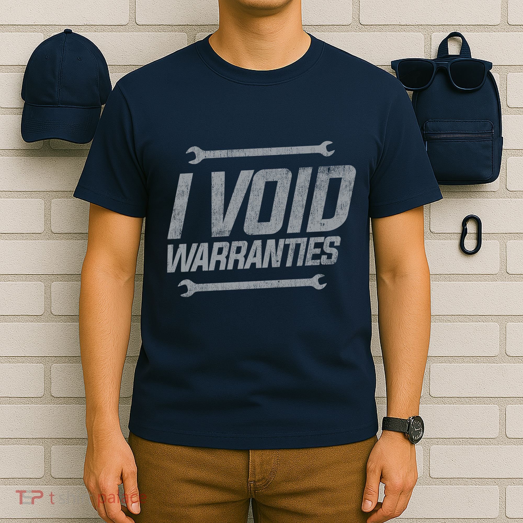 Funny MECHANICS I Void Warranties Wrench Garage Hoodie T-Shirt