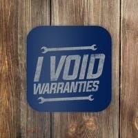 Funny MECHANICS I Void Warranties Wrench Garage Hoodie Coaster thumb 0