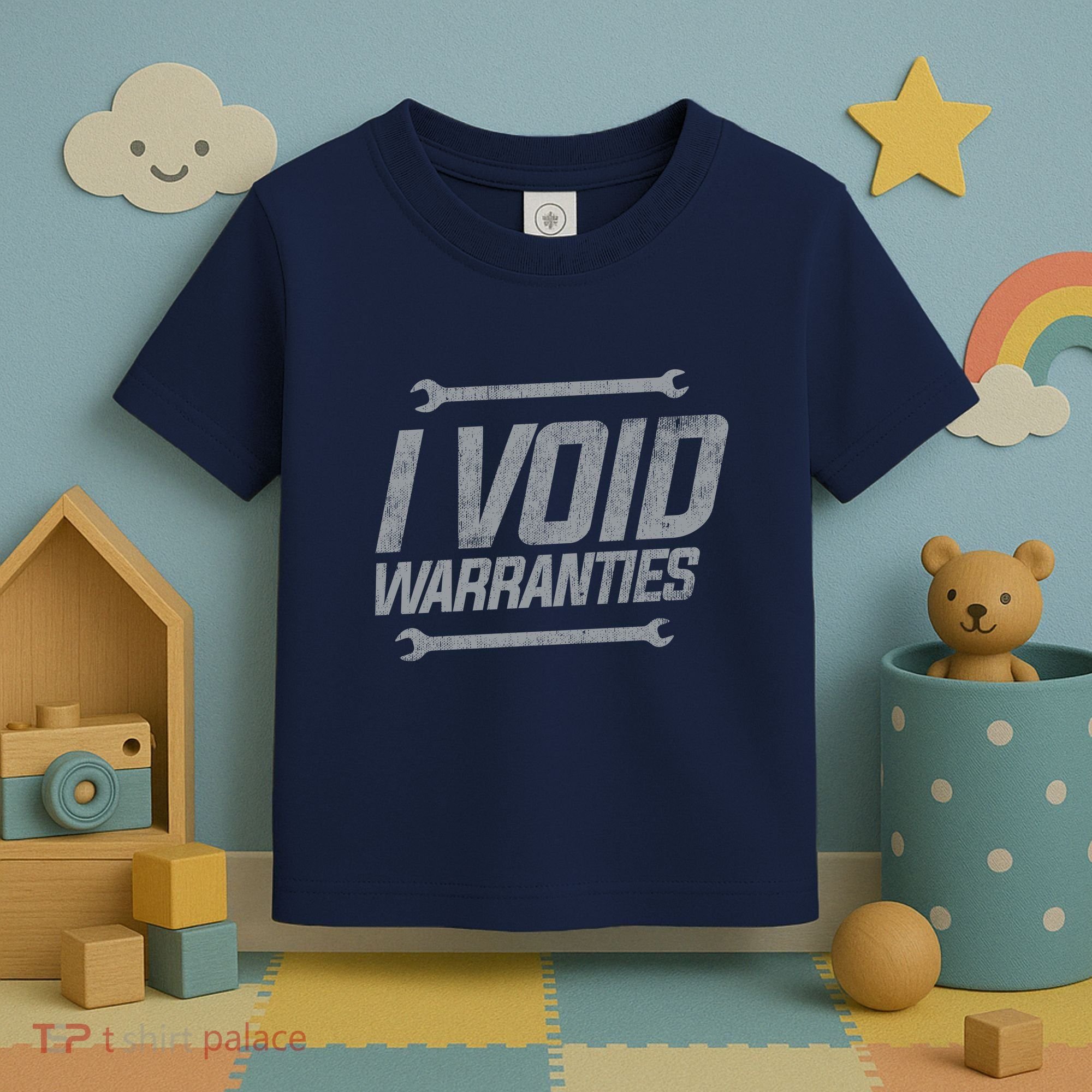 Funny MECHANICS I Void Warranties Wrench Garage Hoodie Toddler T-Shirt