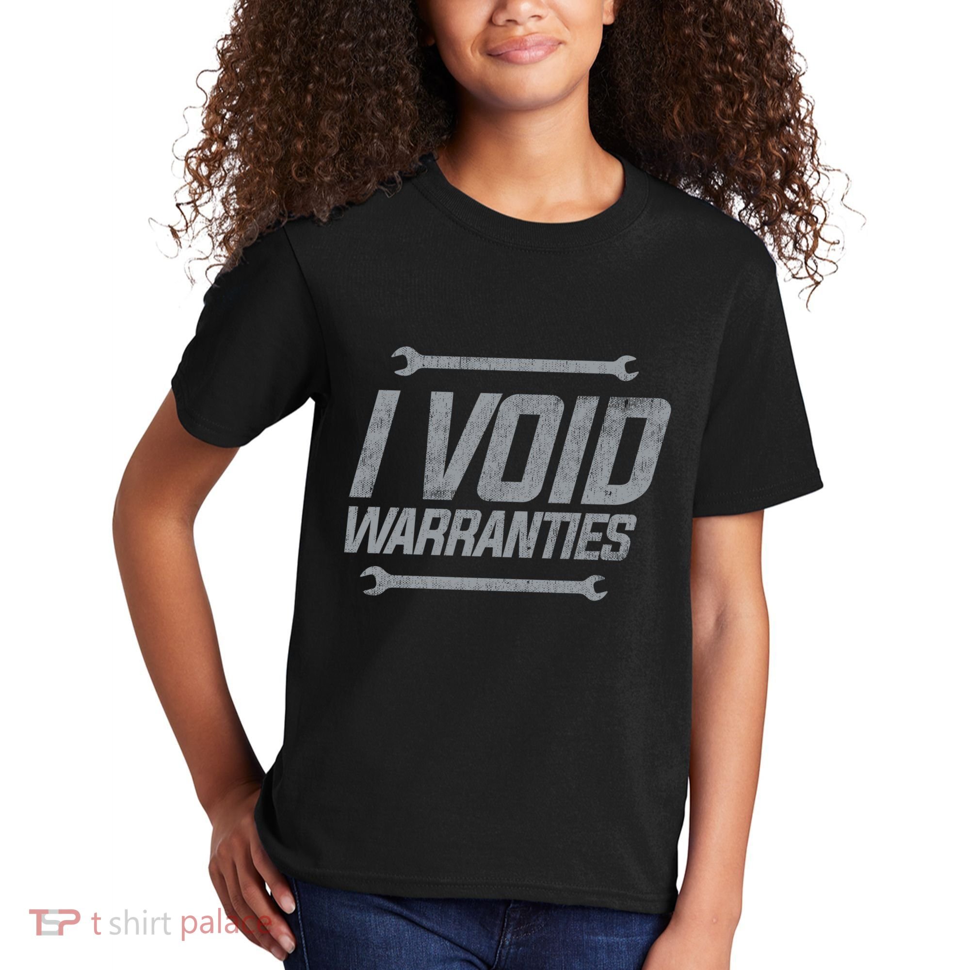 Funny MECHANICS I Void Warranties Wrench Garage Hoodie Kids T-Shirt