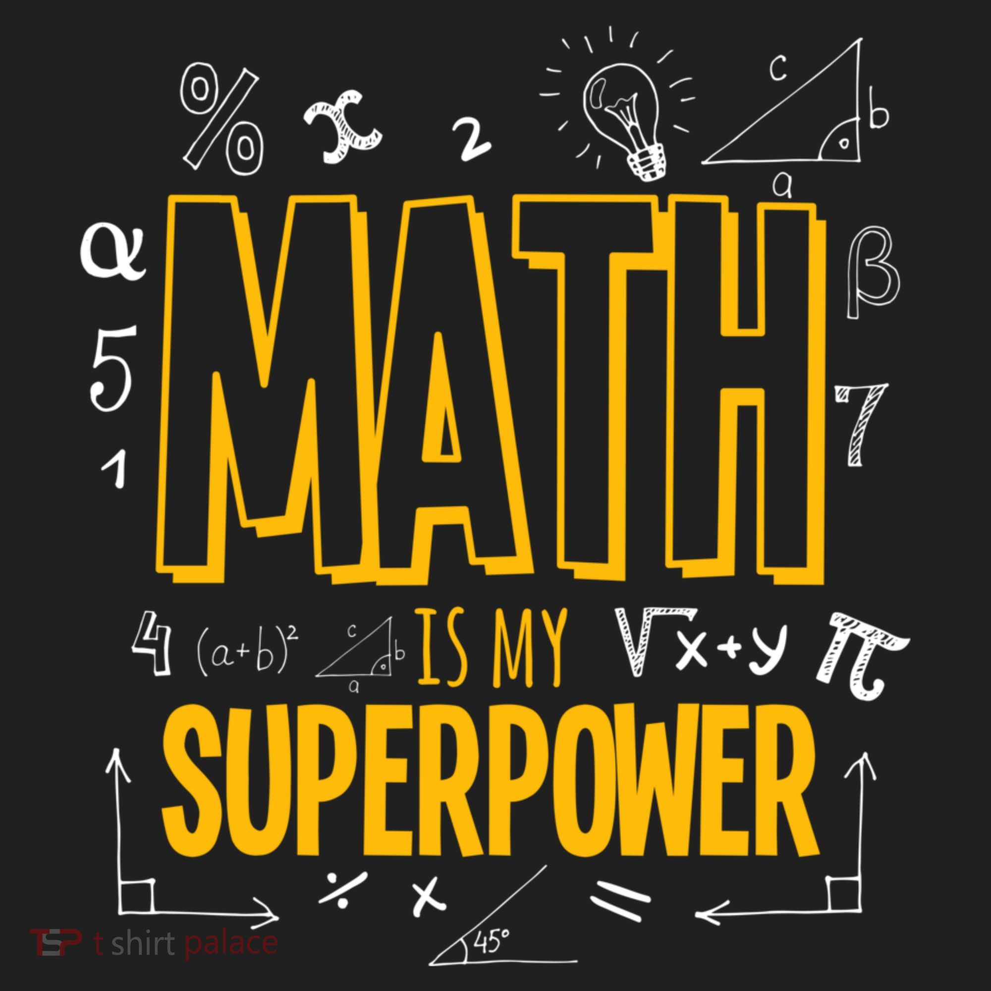 Funny Math Is My Superpower Algebra Lover Steam Gift Women's Cooling Performance Crew T-Shirt