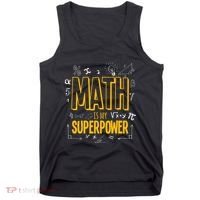 Funny Math Is My Superpower Algebra Lover Steam Gift Tank Top thumb 0