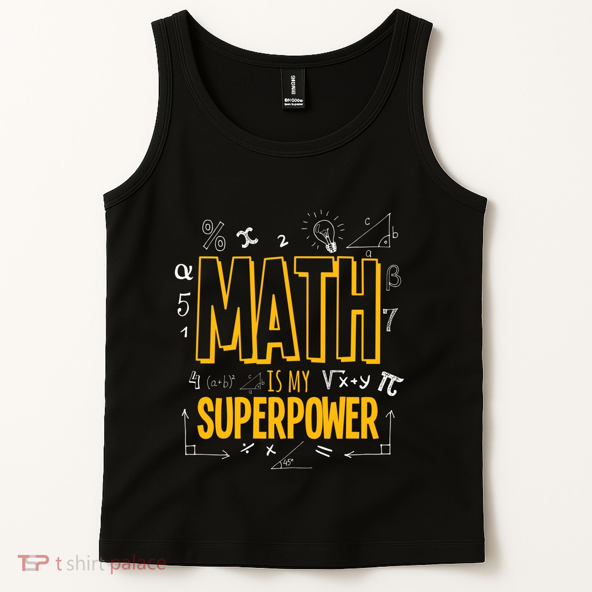 Funny Math Is My Superpower Algebra Lover Steam Gift Tank Top
