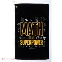 Funny Math Is My Superpower Algebra Lover Steam Gift Golf Towel thumb 0