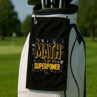 Funny Math Is My Superpower Algebra Lover Steam Gift Golf Towel thumb 2