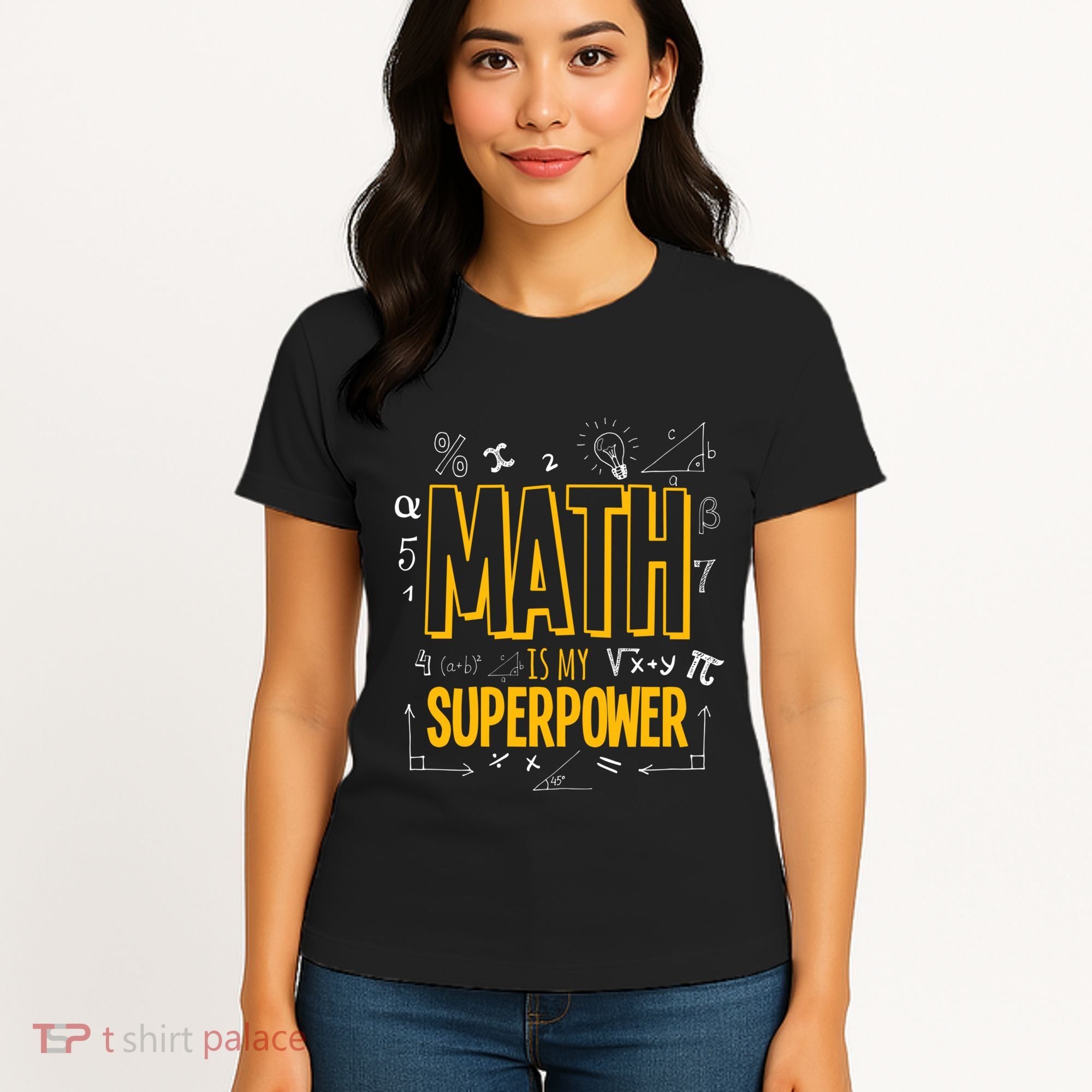 Funny Math Is My Superpower Algebra Lover Steam Gift Women's T-Shirt