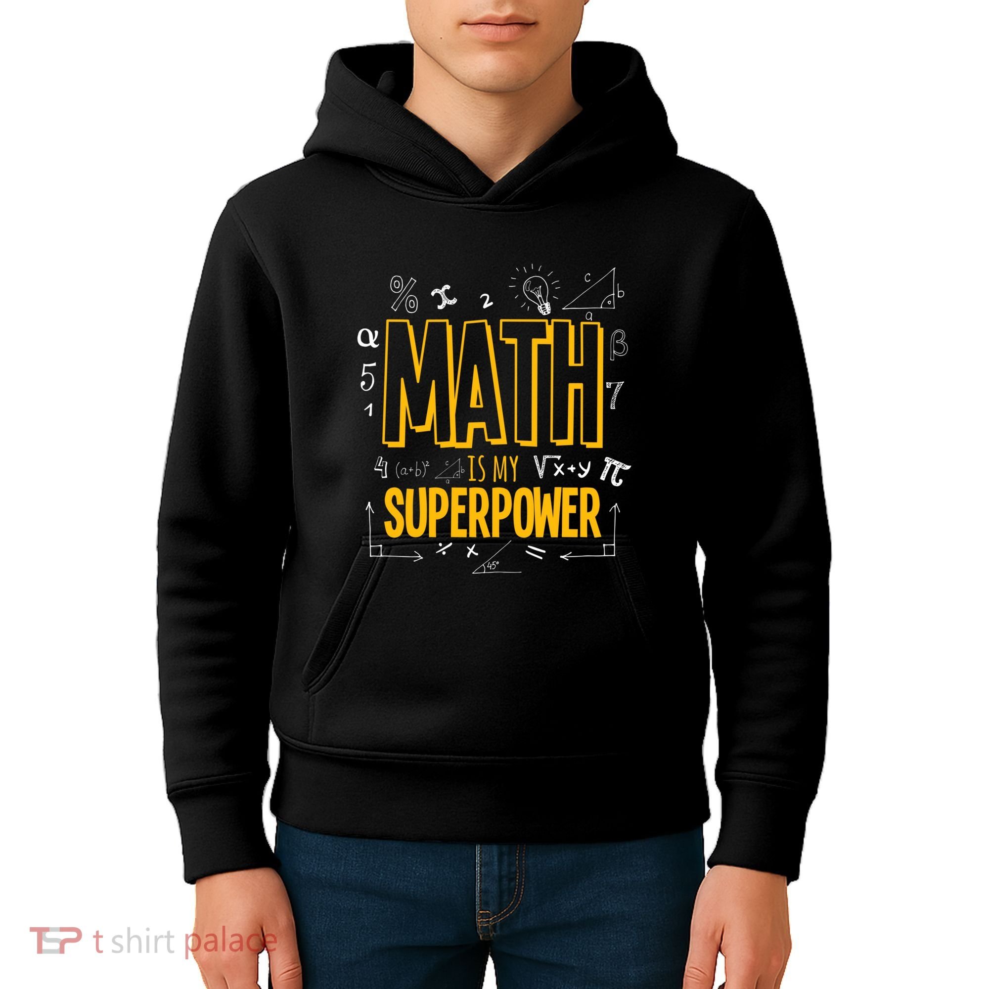 Funny Math Is My Superpower Algebra Lover Steam Gift Kids Hoodie