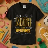 Funny Math Is My Superpower Algebra Lover Steam Gift Kids T-Shirt thumb 3
