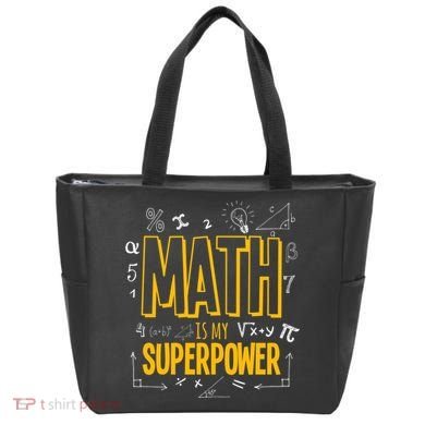 Funny Math Is My Superpower Algebra Lover Steam Gift Tote Bag