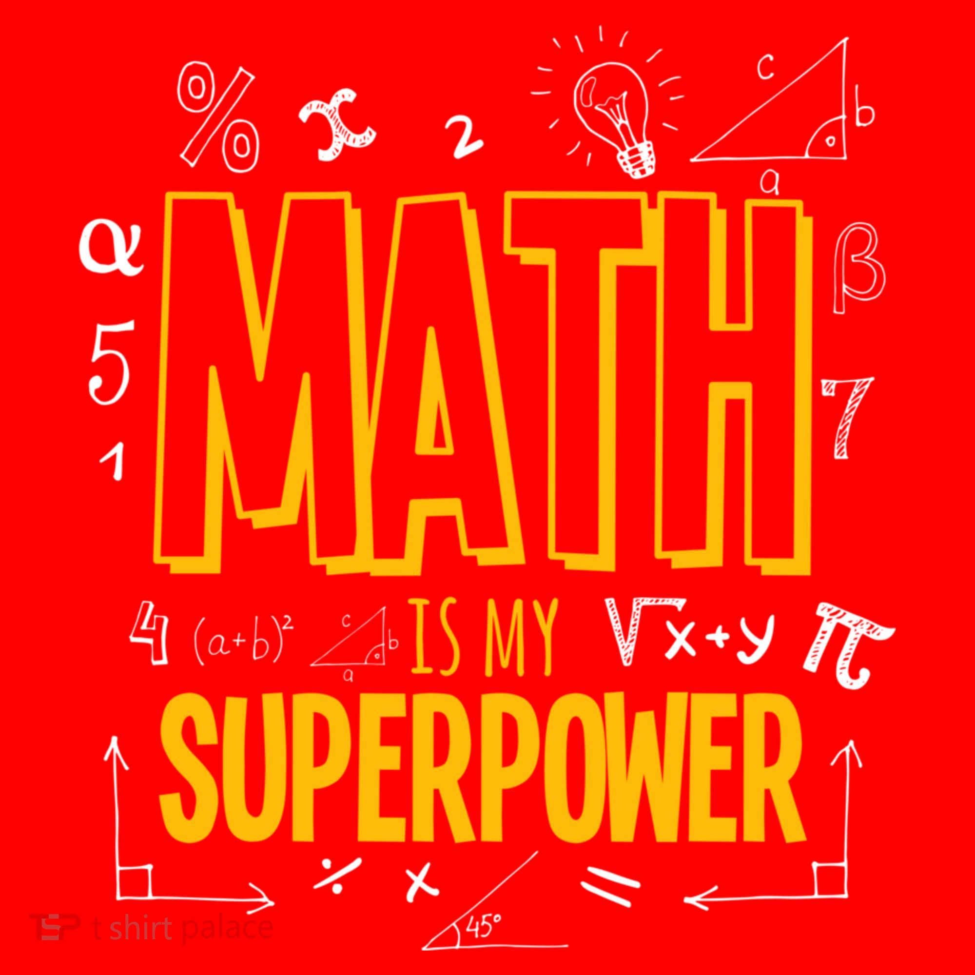 Funny Math Is My Superpower Algebra Lover Steam Gift Santa Hat