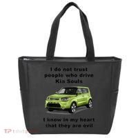 Funny Meme I Do Not Trust People Who Drive Kia Souls Joke Tote Bag thumb 0